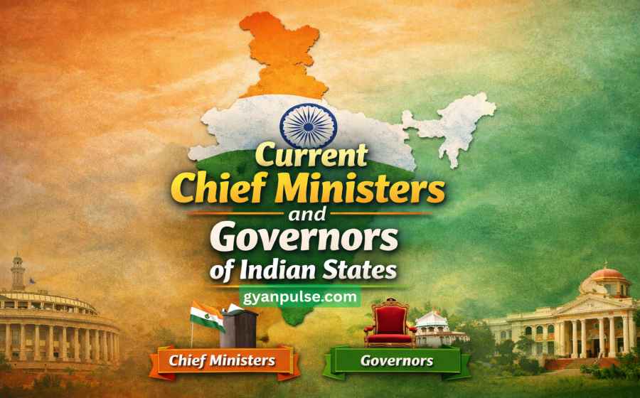Current Chief Ministers and Governors of Indian States