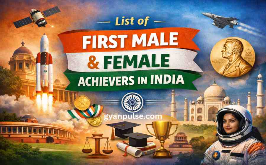 List of First Male and Female Achievers in India
