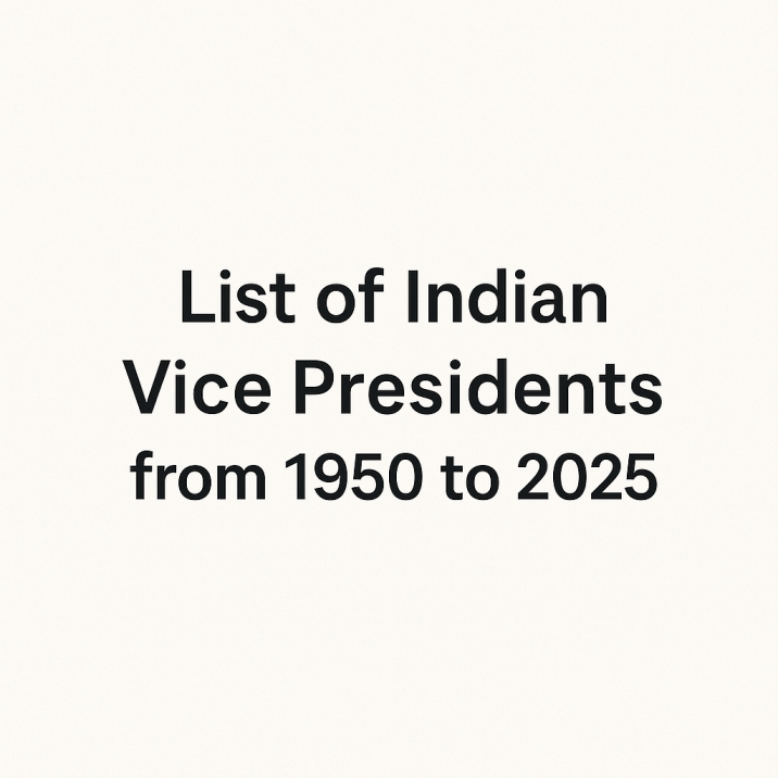 List of Indian Vice Presidents