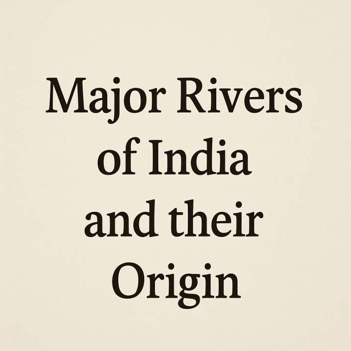Major Rivers of India
