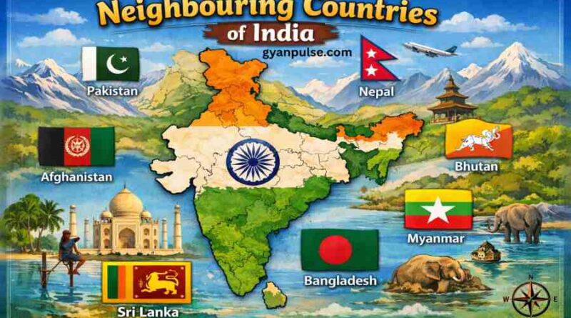 Neighbouring Countries of India and their Capitals