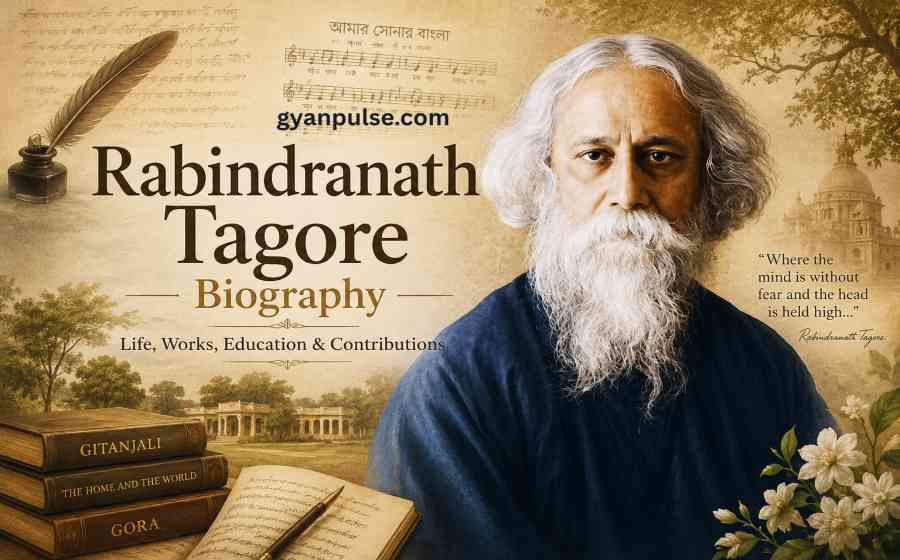 Rabindranath Tagore Biography - Life, Works, Education and Contributions