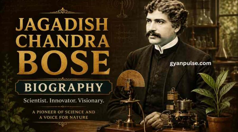 Jagadish Chandra Bose Biography - Life, Inventions and Contributions to Science