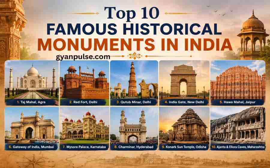 Top 10 Famous Historical Monuments in India - Heritage and History