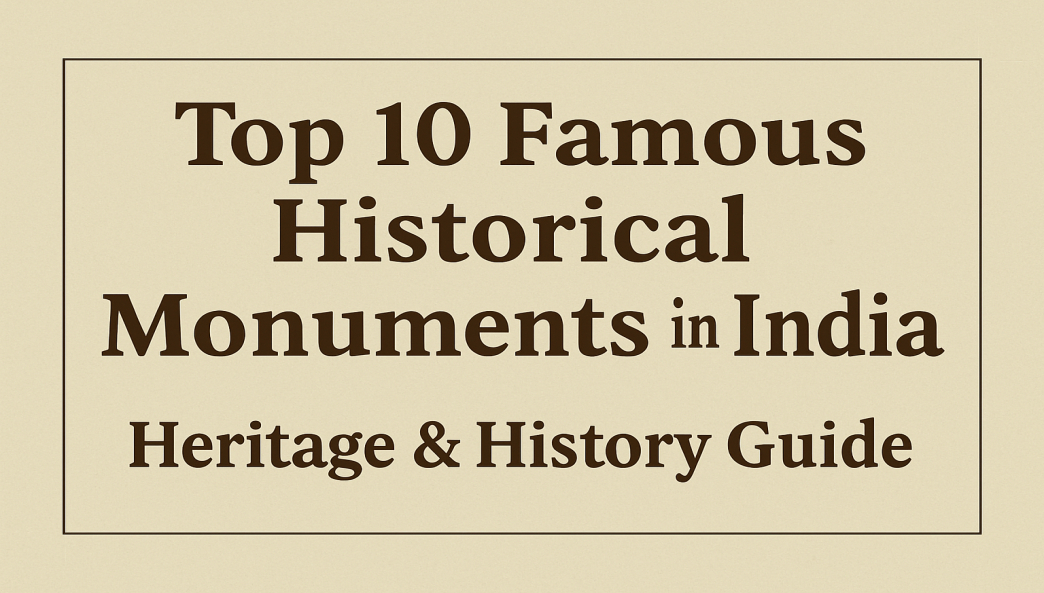 Top 10 Famous Historical Monuments in India