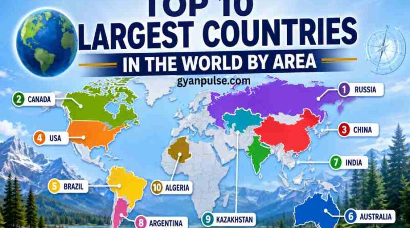 Top 10 Largest Countries in the World by Area, Population, Capital and Facts