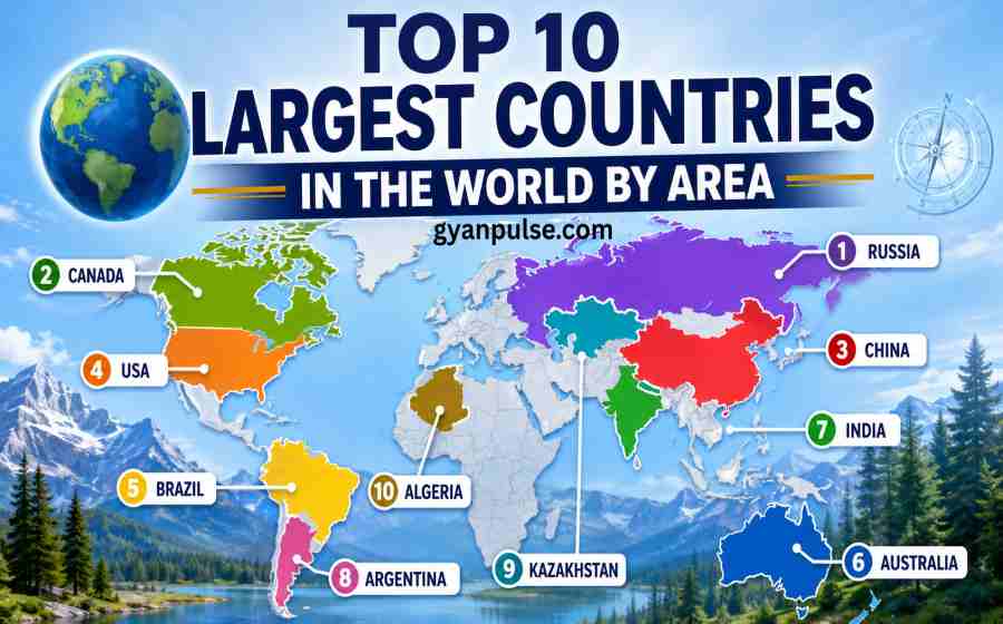 Top 10 Largest Countries in the World by Area, Population, Capital and Facts
