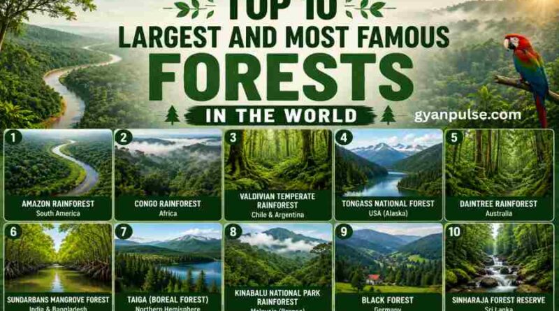 Top 10 Largest and Most Famous Forests in the World, Name with Facts