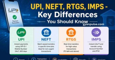 UPI, NEFT, RTGS, IMPS - Key Differences You Should Know