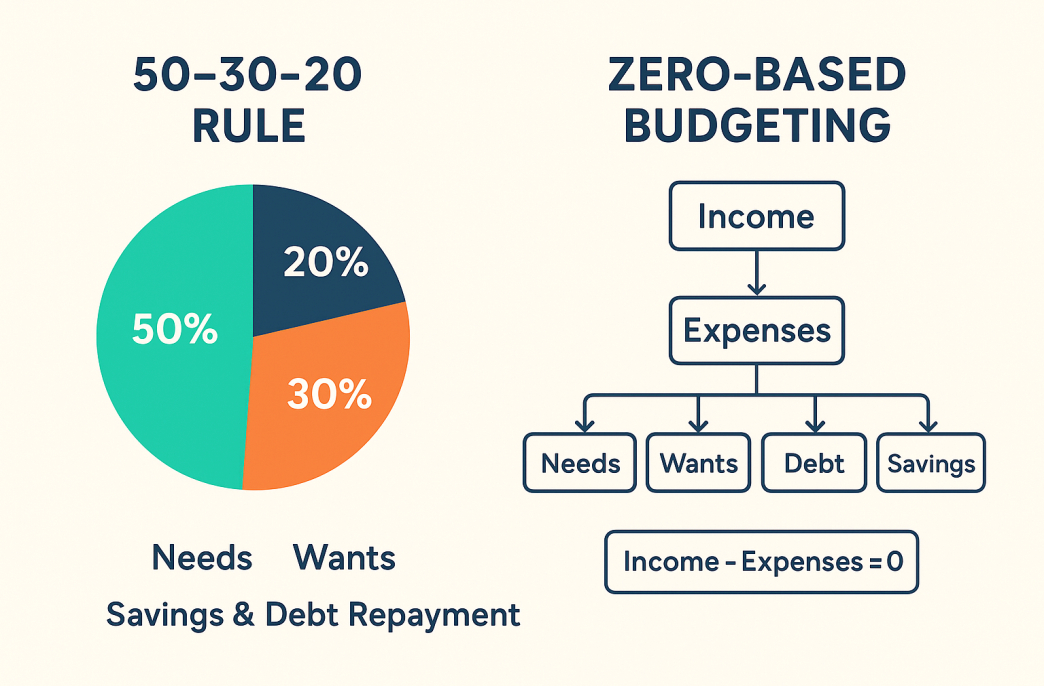 What Are the 50-30-20 Rule and Zero Based Budgeting