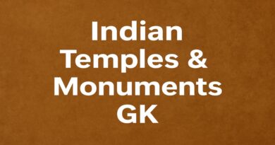 GK Questions Answers on Indian Temples and Monuments