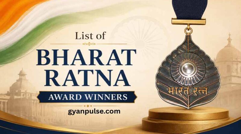 List of Bharat Ratna Award Winners 1954 to 2024 - All Recipients and History