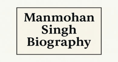 Manmohan Singh Biography