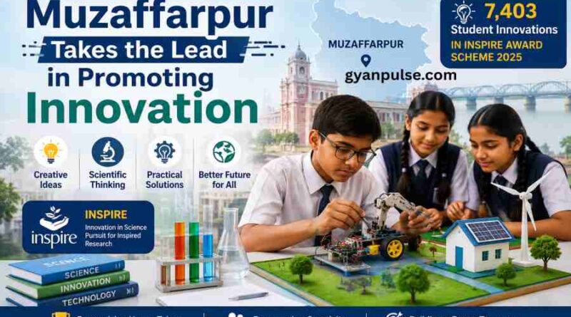 Muzaffarpur Takes the Lead in Promoting Innovation Among Students, INSPIRE Award Scheme 2025