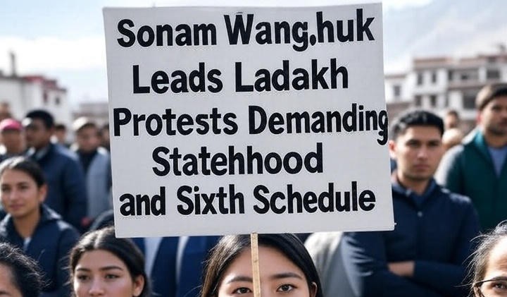Sonam Wangchuk Leads Ladakh Protests
