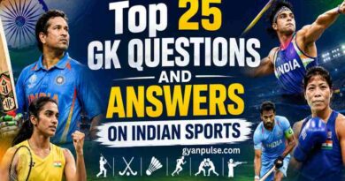 Top 25 GK Questions and Answers on Indian Sports, Cricket, Hockey and Olympic