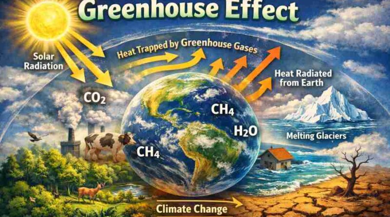 Greenhouse Effect - Meaning, Process, Causes and Environmental Impact