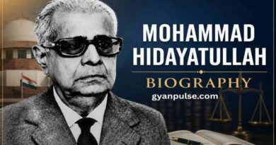 Mohammad Hidayatullah Biography - Life, Career and Legacy of 6th Vice President of India