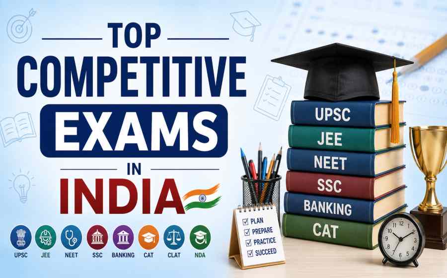 Top Competitive Exams in India - Information for Students and Career Aspirants