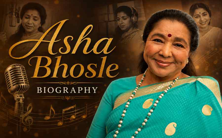 Asha Bhosle Biography - The Golden Voice of India, Career Journey and Musical Legacy