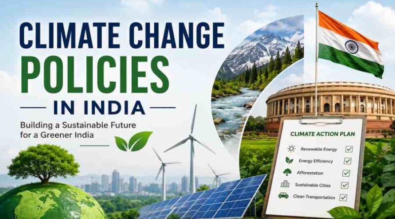 Climate Change Policies in India - Key Initiatives, Challenges and Future Goals