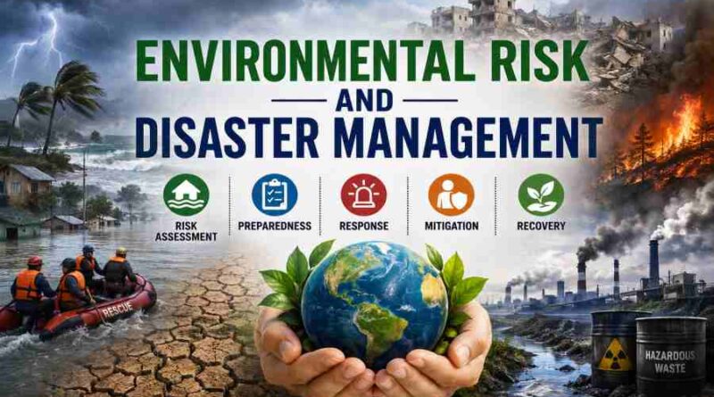 Environmental Risk and Disaster Management - Causes, Types and Prevention Strategies