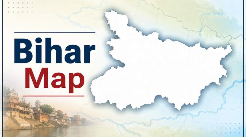 Bihar Map - Districts, Rivers and State Boundaries