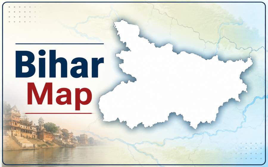 Bihar Map - Districts, Rivers and State Boundaries