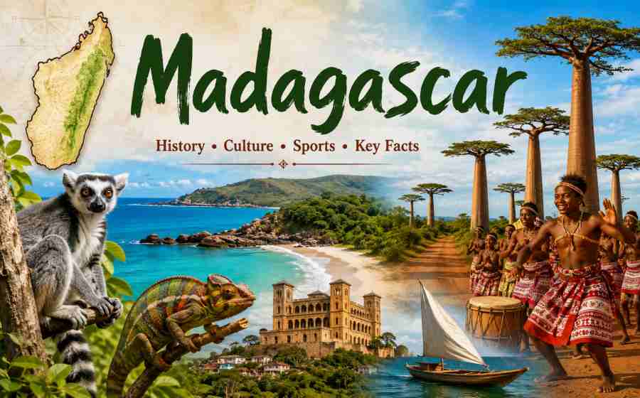 Madagascar - History, Culture, Sports, Tourist Places, Geography and Fascinating Facts