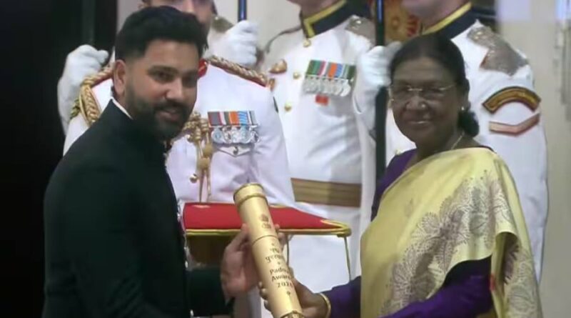 Rohit Sharma Honoured with Padma Shri Award - Mammootty and R Madhavan Among Recipients