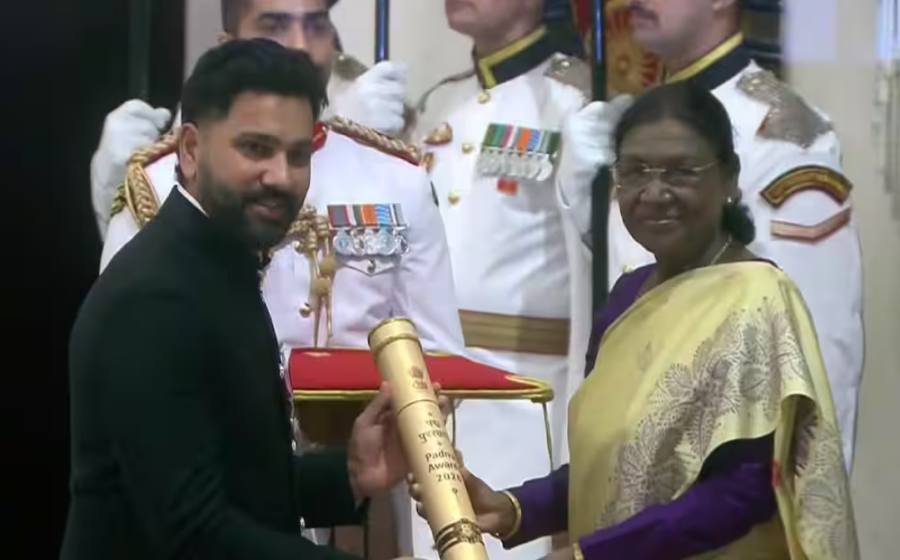 Rohit Sharma Honoured with Padma Shri Award - Mammootty and R Madhavan Among Recipients