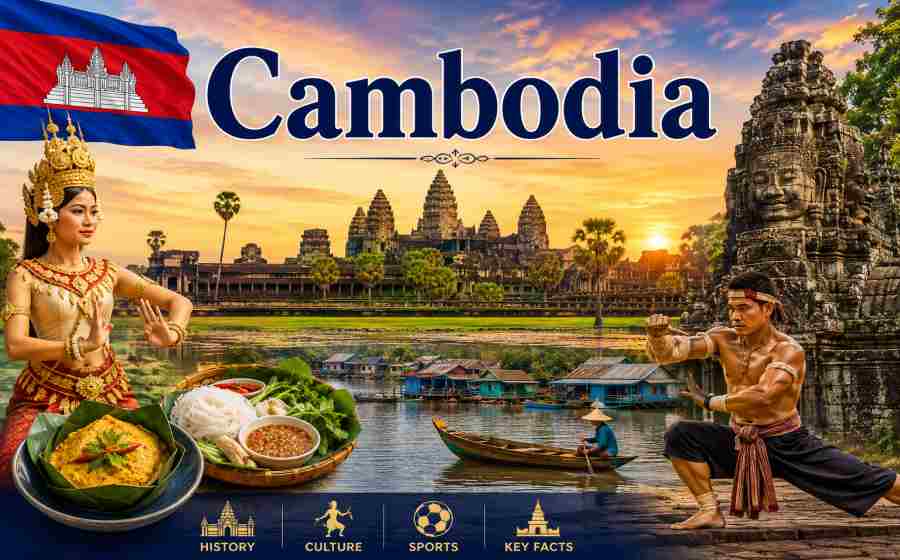 Cambodia - History, Wildlife, Natural Beauty, Culture, Sports and Key Facts