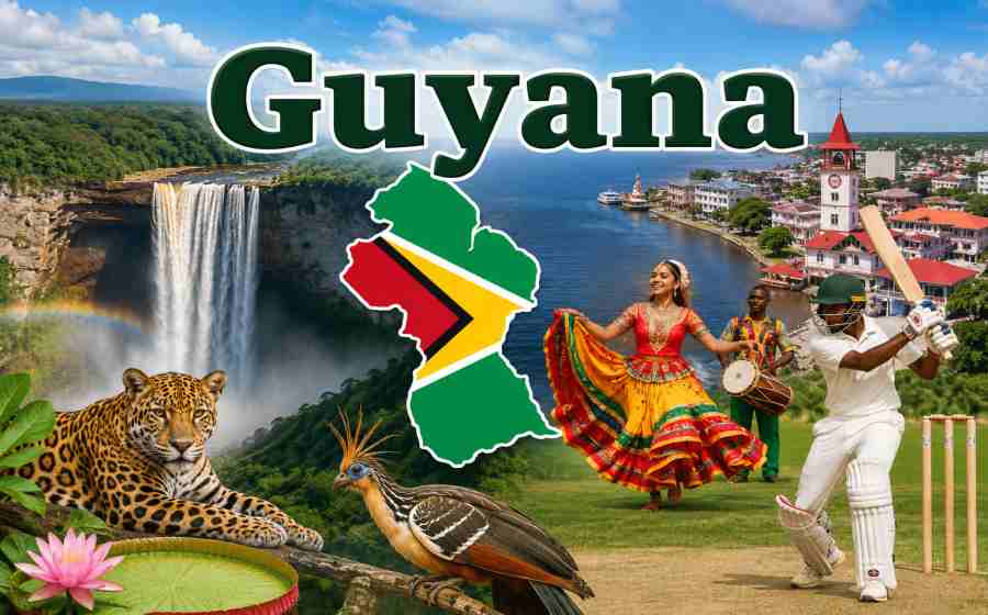 Guyana - History, Culture, Sports, Geography, Tourist Attractions and Fascinating Facts