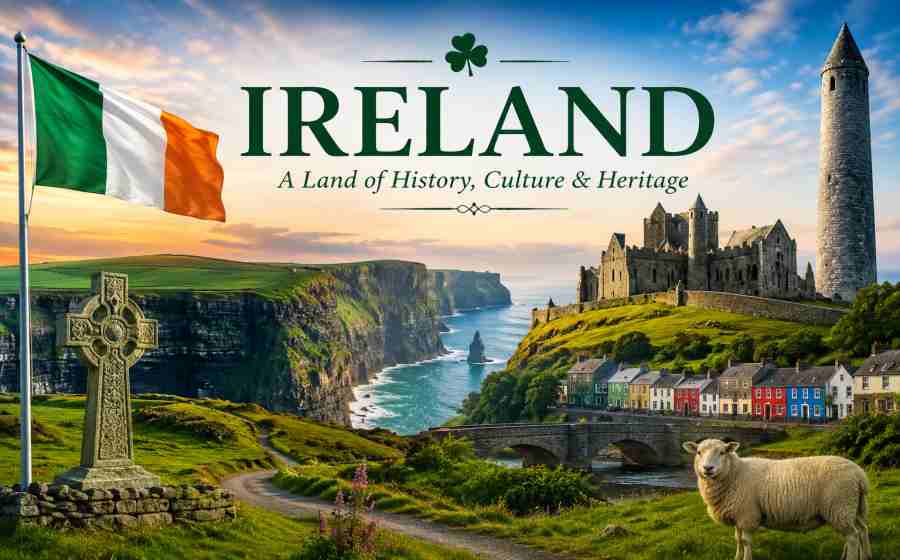 Ireland - History, Culture, Sports, Tourist Places and Amazing Key Facts