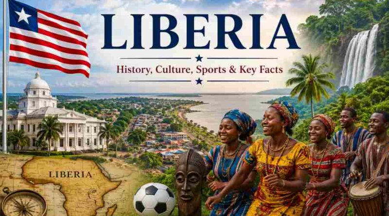 Liberia - History, Culture, Tourist Attractions, Sports, Geography and Key Facts