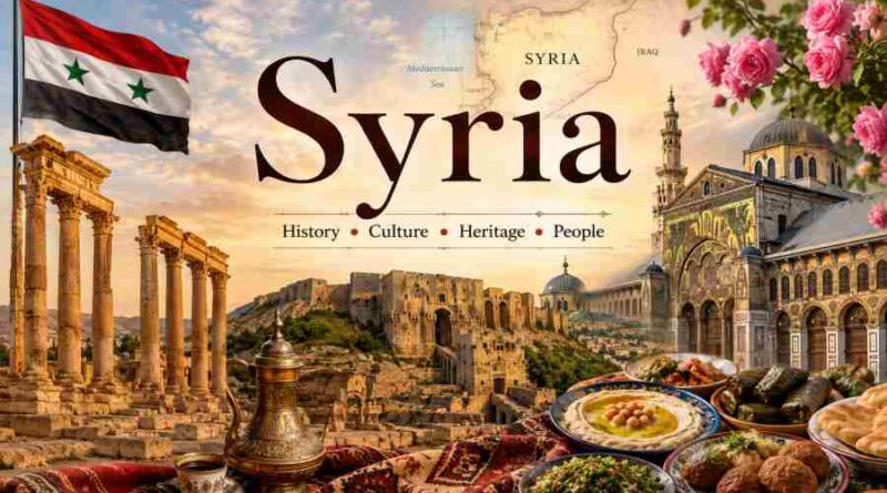Syria - A Land of Ancient Civilizations, Rich Culture, History, Sports and Fascinating Facts