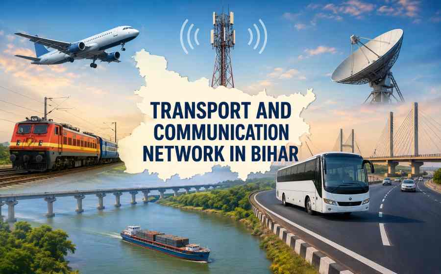 Transport and Communication Network in Bihar - Roads, Railways, Airways and Digital Connectivity