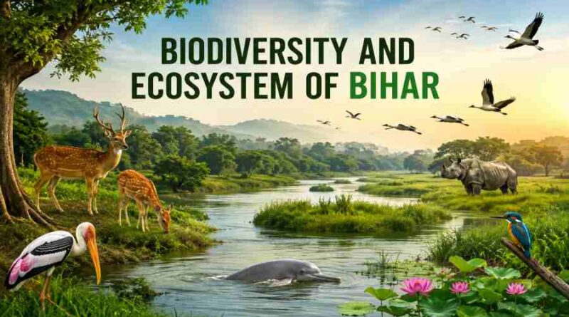 Biodiversity and Ecosystem of Bihar - Forests, Wildlife, Wetlands and Natural Heritage