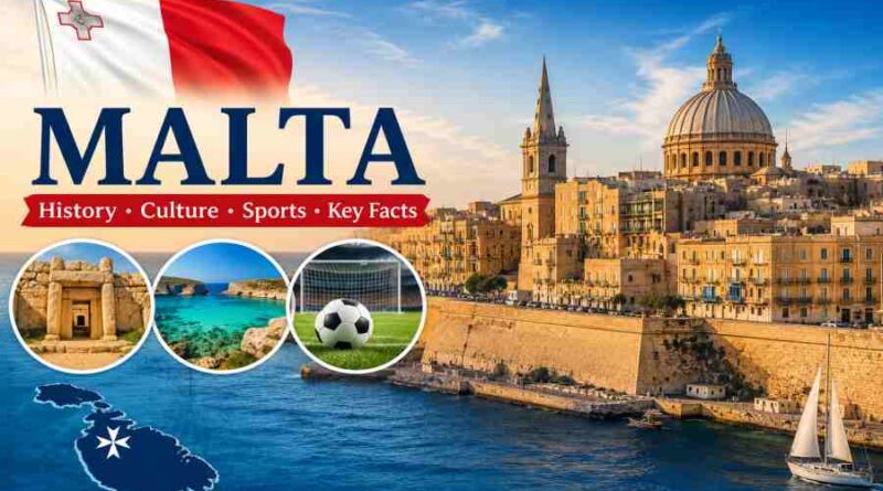 Malta - History, Tourism, Culture, Sports, Geography and Key Facts