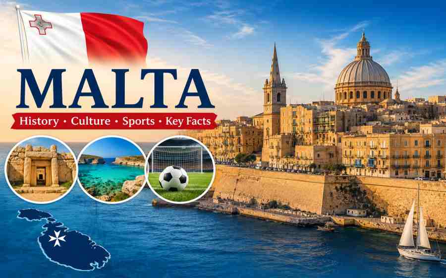 Malta - History, Tourism, Culture, Sports, Geography and Key Facts